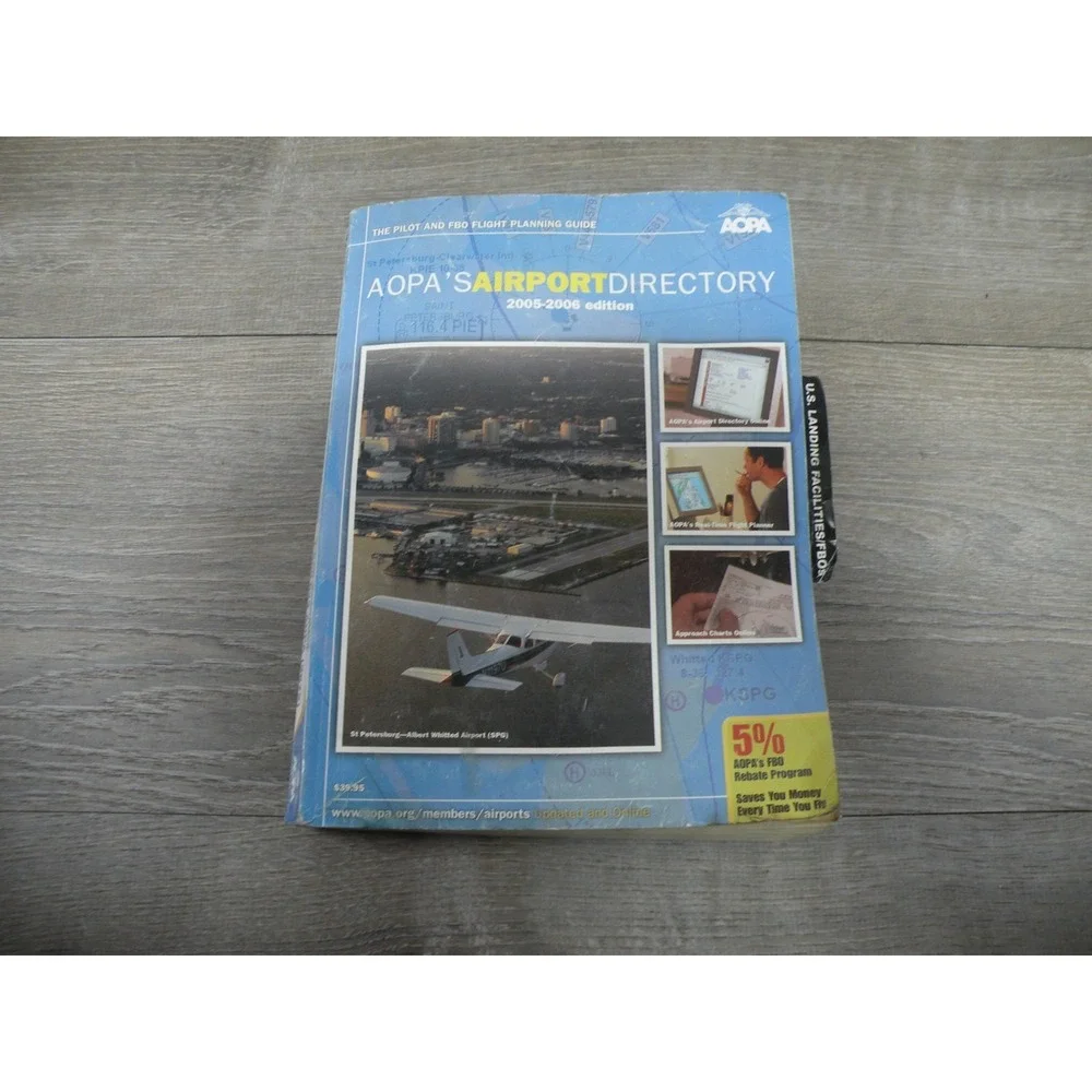 AOPA Airport Directory 2005-2006 Pilot FBO Flight Planning Guide USA Maps